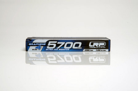 LRP HV Ultra LCG Modified GRAPHENE-4 5700mAh Hardcase Akku - 7.6V LiPo - 120C/60C - 431282