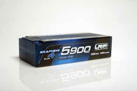 LRP HV Stock Spec Shorty GRAPHENE-4 5900mAh Hardcase Akku - 7.6V LiPo - 135C/65C - 431285