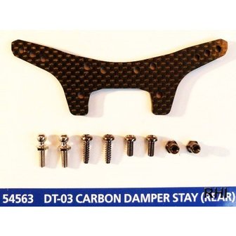 TAMIYA DT-03 Carbon Damper Stay (Rear) - 54563