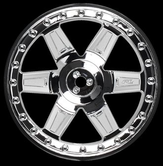 Desperado 2.8 (Traxxas&quot; Style Bead) Chrome Rear Wheels (2, PR2730-01