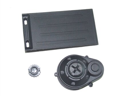 Battery door + motor gear cover, YEL12012