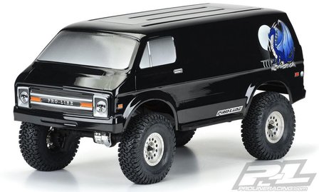 Proline &rsquo;70s Rock Van Tough-color (black) Body For 12.3&quot; (313mm) Wheelbase Scale Crawlers - 3552-18