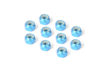 Hudy Alu Nut M4 - Blue (10) - 296540-B