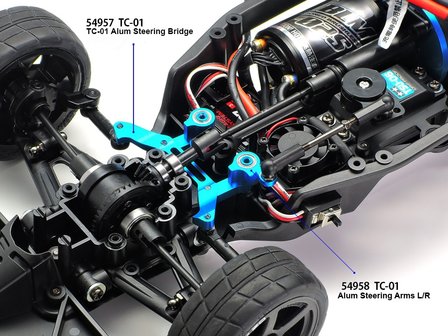 TAMIYA TC-01 ALUM STEERING ARMS - 54958