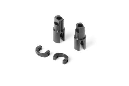 Xray Steel Solid Axle Driveshaft Adapter - Hudy Spring Steel (2) - 305134