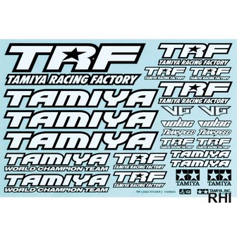 42164, TRF Sticker-Set zwart/wit