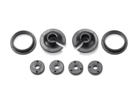 TRX3768 Spring retainers, upper &amp; lower (2)/ piston head set (2-hole