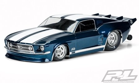 Proline 1967 Ford Mustang Clear Body For Losi 22s No Prep Drag Car, Slash 2wd Drag Car &amp; Ae Dr10 - 3573-00