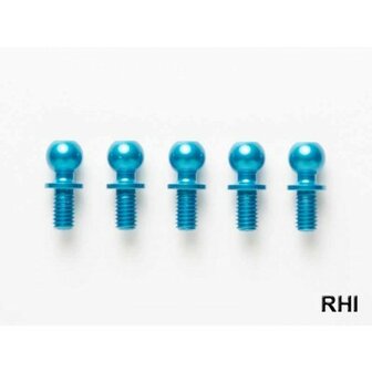 TAMIYA 53906 Alu Ball Connector (5) blue anodized