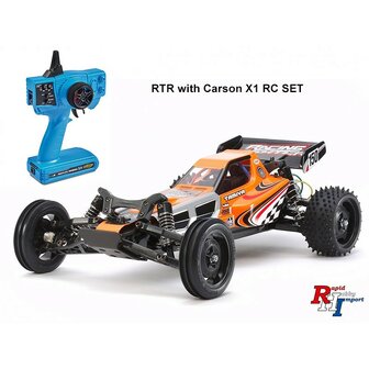 TAMIYA 46702-S 1/10 RC X-SA Racing Fighter RTR (DT-03) RC ingebouwd