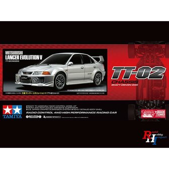 TAMIYA 58713 1/10 R/C Mitsubishi Lancer Evolution (TT-02)