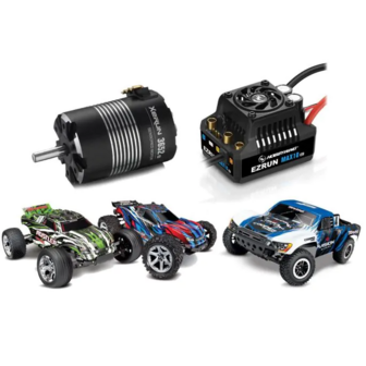 Hobbywing Upgrade Set 1/10 2wd/4wd Fits Traxxas Rustler/slash 3100 Kv - 10UPGRADE4WD3100