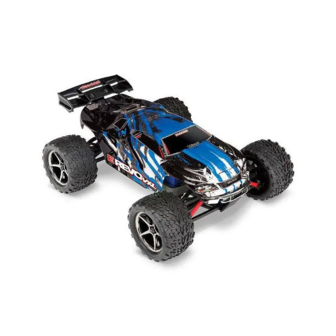 Traxxas E-revo Vxl: 1/16-scale 4wd Brushless Monster Truck Tqi  Link Enabled 2.4ghz &amp; Tsm - Blue X - 71076-8BLUEX