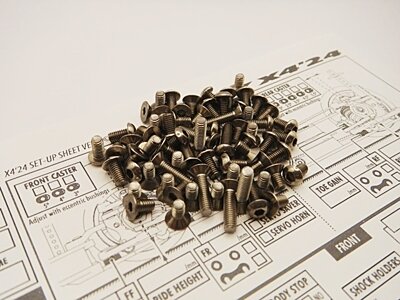 Hiro Seiko Xray X4&#039;24 Titanium Hex Socket Screw Set (118pcs)