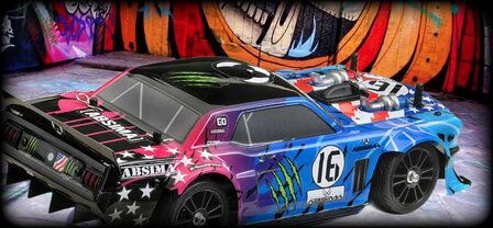 1:16 EP BL Touring Car &quot;FUN MAKER&quot; neon genesis RTR ABSIMA