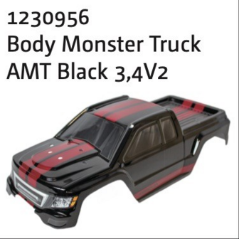 ABSIMA MONSTER TRUCK BODY BLACK 1:10 AMT3.4V2