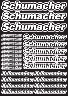Schumacher Design Pre-Cut Stickers WHITE