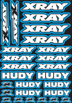XRAY/HUDY Design Pre-Cut Stickers BLEU
