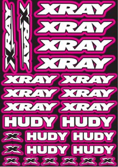XRAY/HUDY Design Pre-Cut Stickers PINK