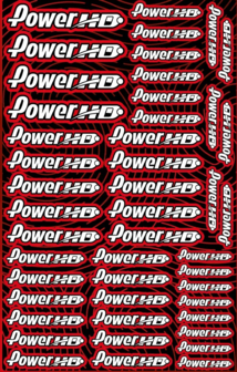 Power HD Racing Design Pre-Cut Stickers RED