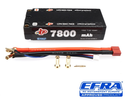 Intellect MC4 7800mAh 120C 7.6V Graphene 113mm Long Runtime Mid-Shorty Pack LiHV