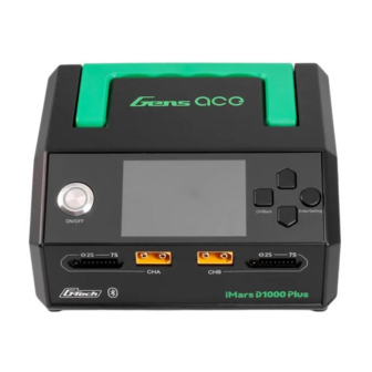 Gens Ace Imars D1000 Plus Smart Charger | Dual Channel | Ac 1000w | G-tech - 1000 Plus