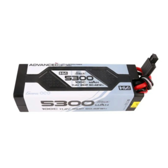 Gens Ace Advanced G-tech 5300mah 11.4v 3s1p 100c Hv Car Lipo Battery Pack Hardcase With Deans Plug - 533S100DGT