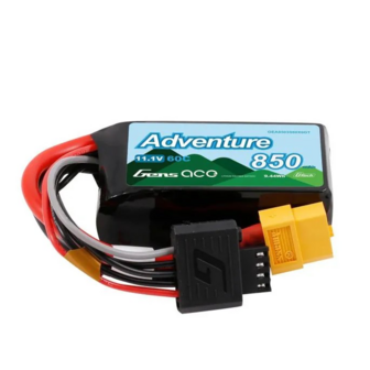 Gens Ace Adventure G-tech 850mah 3s1p 11.1v 60c Lipo Battery Xt60 - 8503S60X6GT