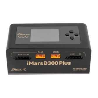 Gens Ace Imars D300 Plus Smart Charger | Dual-channel | G-tech | Eb Black - 300WPLUS-EB