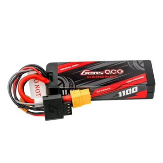 Gens Ace G-tech 1100mah 11.1v 3s1p 60c Grp-76 Hardcase Lipo Battery Pack With Xt60 Plug - 113S60X6GT