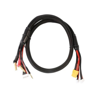 Gens Ace 2S/4S Charge Cable: 4mm &amp; 5mm Bullet With XT60 Connector