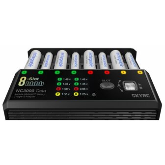 SKY-RC NC3000 Octa AA/AAA NiMH/NiCD Battery Charger &amp; Analyzer