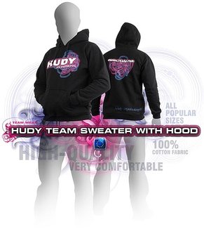 HUDY Sweater Hooded - Black (L) - 285501L