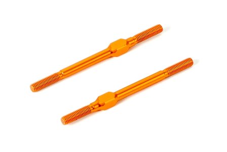 XRAY ALU ADJ. TURNBUCKLE M3x51 MM - SWISS 7075 T6 - ORANGE (2) - 372615-O