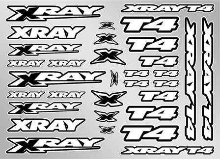 XRAY T4 STICKER FOR BODY - WHITE - 397326