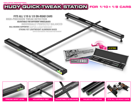 HUDY QUICK-TWEAK STATION 1/8 &amp; 1/10 ON-ROAD - 107903