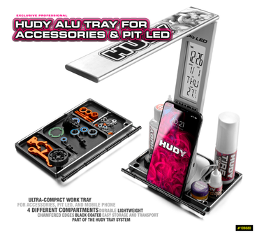 HUDY ALU TRAY FOR ACCESSORIES &amp; PIT LED - 109880