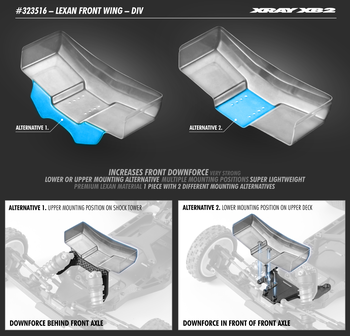 XRAY LEXAN FRONT WING - DIV - 323516