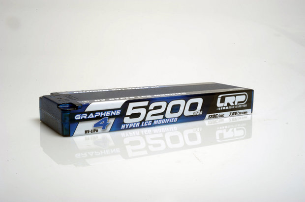 LRP HV Hyper LCG Modified GRAPHENE-4 5200mAh Hardcase Akku - 7.6V LiPo - 120C/60C - 431272