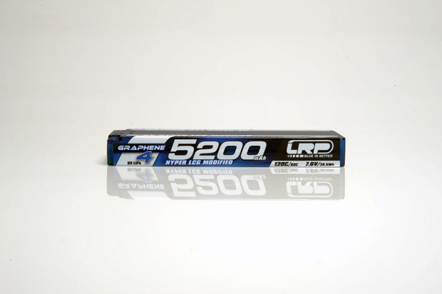 LRP HV Hyper LCG Modified GRAPHENE-4 5200mAh Hardcase Akku - 7.6V LiPo - 120C/60C - 431272