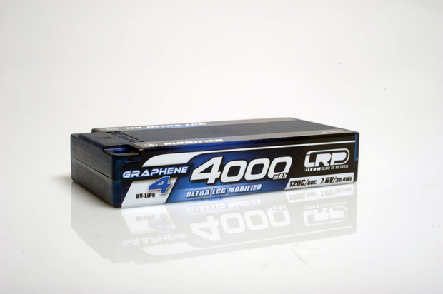 LRP HV Ultra LCG Modified Shorty GRAPHENE-4 4000mAh Hardcase Akku - 7.6V LiPo - 120C/60C - 431273