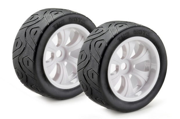 Wheel Set LP Truggy "Street" white 1:8 (2)