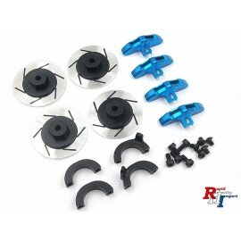 Aluminium remschijf 6-kant adapter voor Tamiya CC-02 blauw