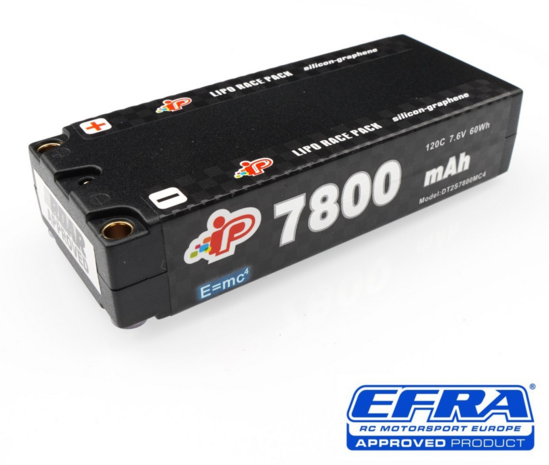 Intellect MC4 7800mAh 120C 7.6V Graphene 113mm Long Runtime Mid-Shorty Pack LiHV