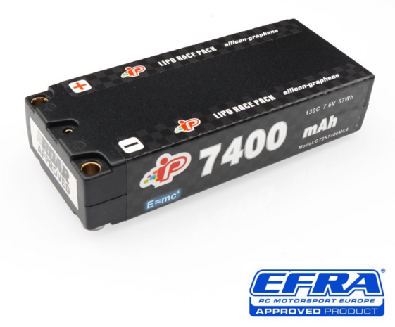 Intellect MC4 7400mAh 120C 7.6V Graphene 113mm Mid-Shorty Pack LiHV