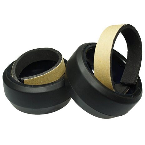 Yeah Racing Spec D LS Wheel Offset +6 with Tire for 1/10 Drift (White/Gold, 4pcs)