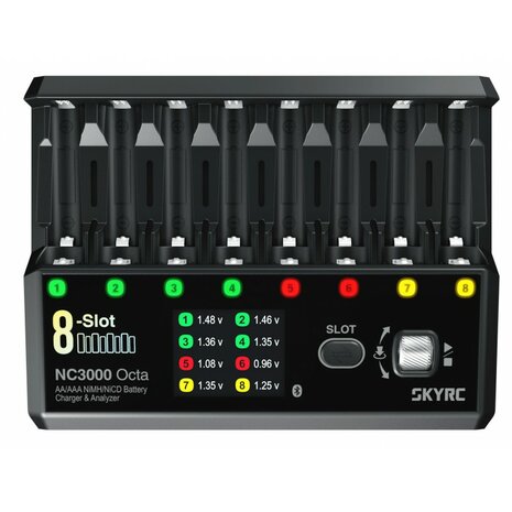SKY-RC NC3000 Octa AA/AAA NiMH/NiCD Battery Charger & Analyzer