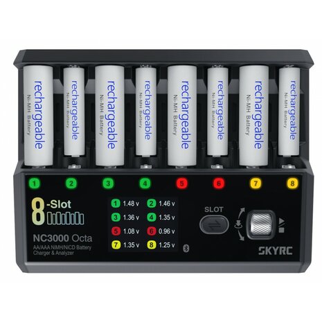 SKY-RC NC3000 Octa AA/AAA NiMH/NiCD Battery Charger & Analyzer