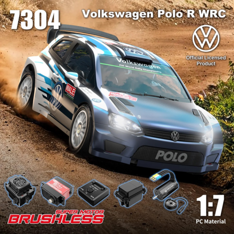 Hyper GO 7304 1/7 Volkswagen Polo R WRC 4WD