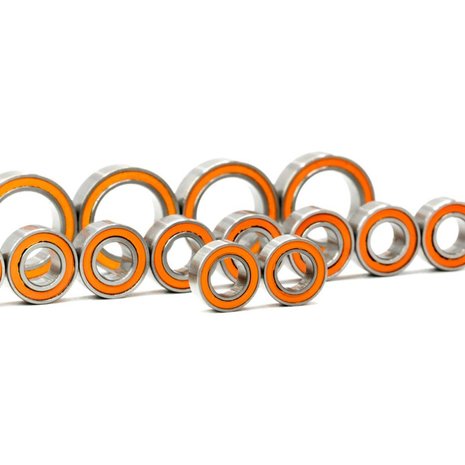 MonacoRC Ball Bearings orange kit for T4'19 (14pcs) - MC-B001